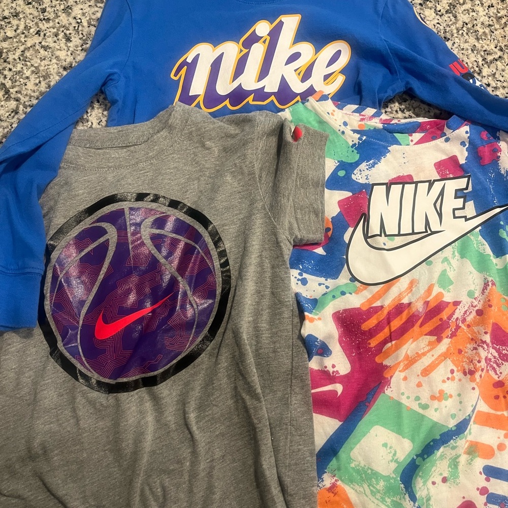 Nike Kids Tees - Blue, Gray, Multicolor